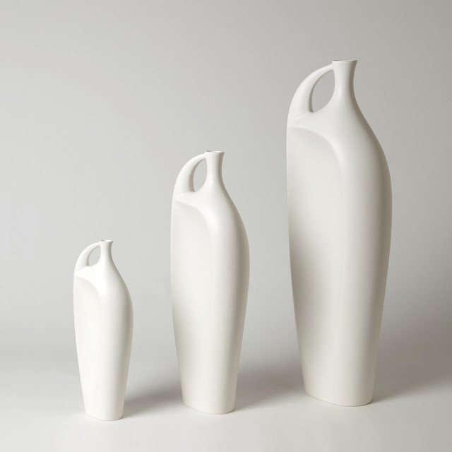 Vase Design Intermidate Indentation Vase, Medium - Contemporary - Vases - by GLOBAL VIEWS and ...