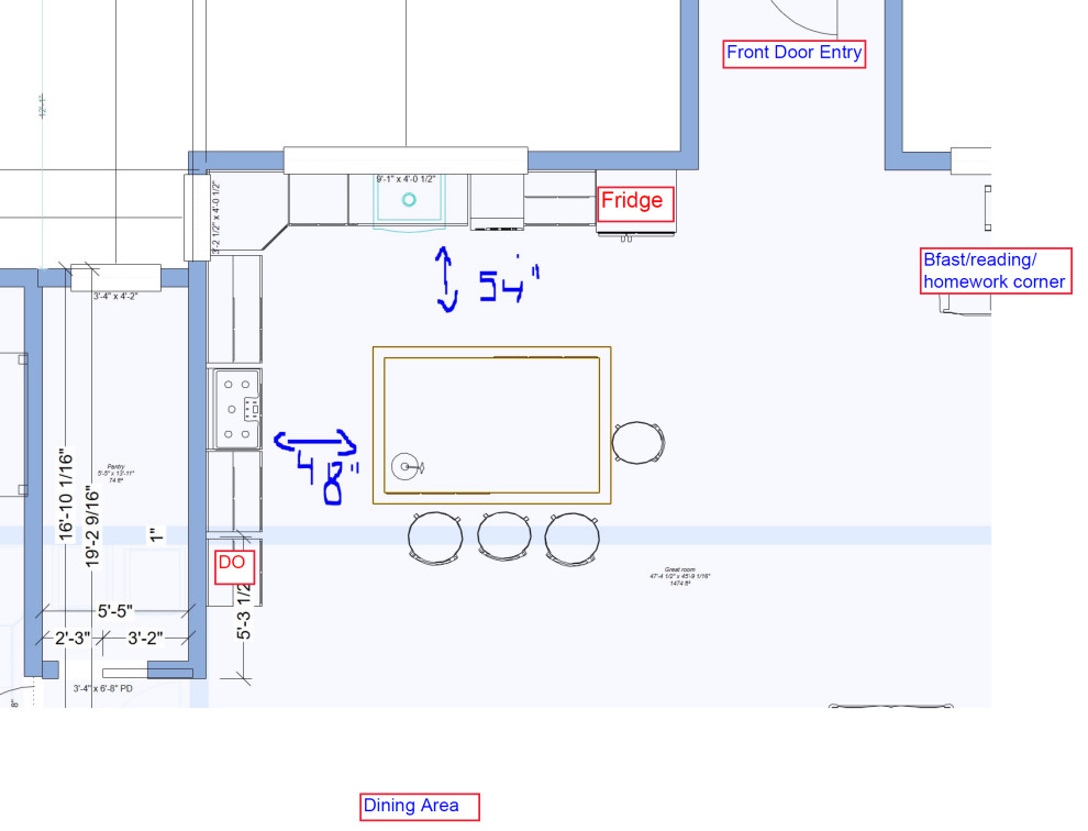 Kitchen Design feedback prep sink location?