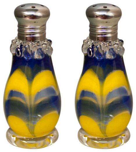 yellow salt and pepper shakers
