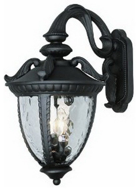 Black Exterior Wall Light Fixture With Clear Water Glass Victorian Black Exterior Wall Light Fixture With Clear Water Glass