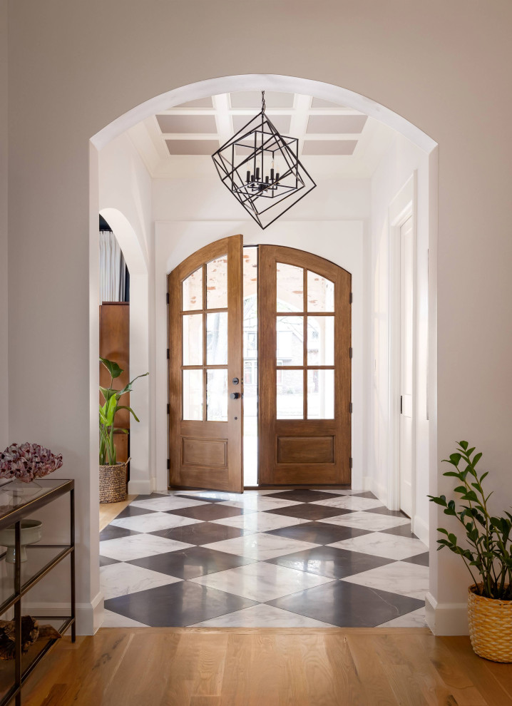Transitional Design Entry Way Lakewood Blvd Project - Transitional - Entry - by The Design Shop | Houzz