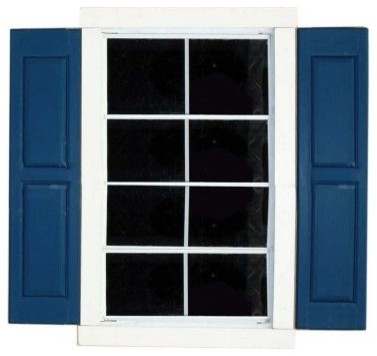Handy Home Small Square Shed Window Shutters - Pair