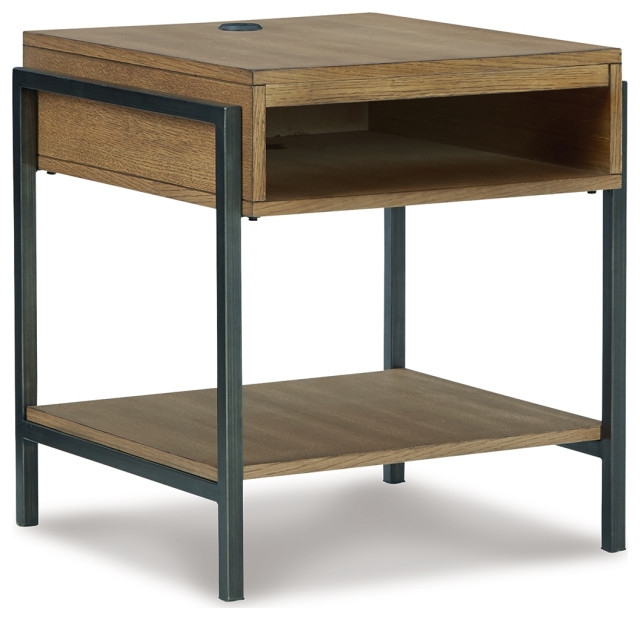 Fridley End Table Industrial Side Tables And End Tables by Ashley