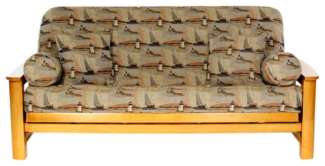Nantucket Futon Cover Beach Style Covers By Lifestyle Nantucket Futon Cover