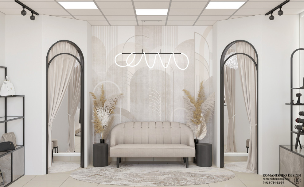 Дизайн выставочного зала шоурума женской одежды