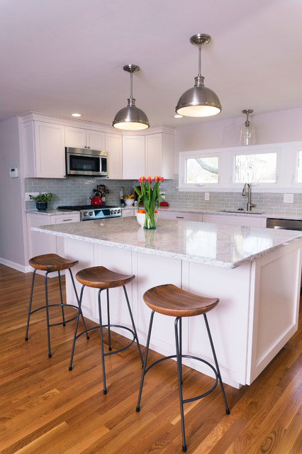 Open Kitchen w/ Load Bearing Wall Removal - Traditional - Kitchen ...