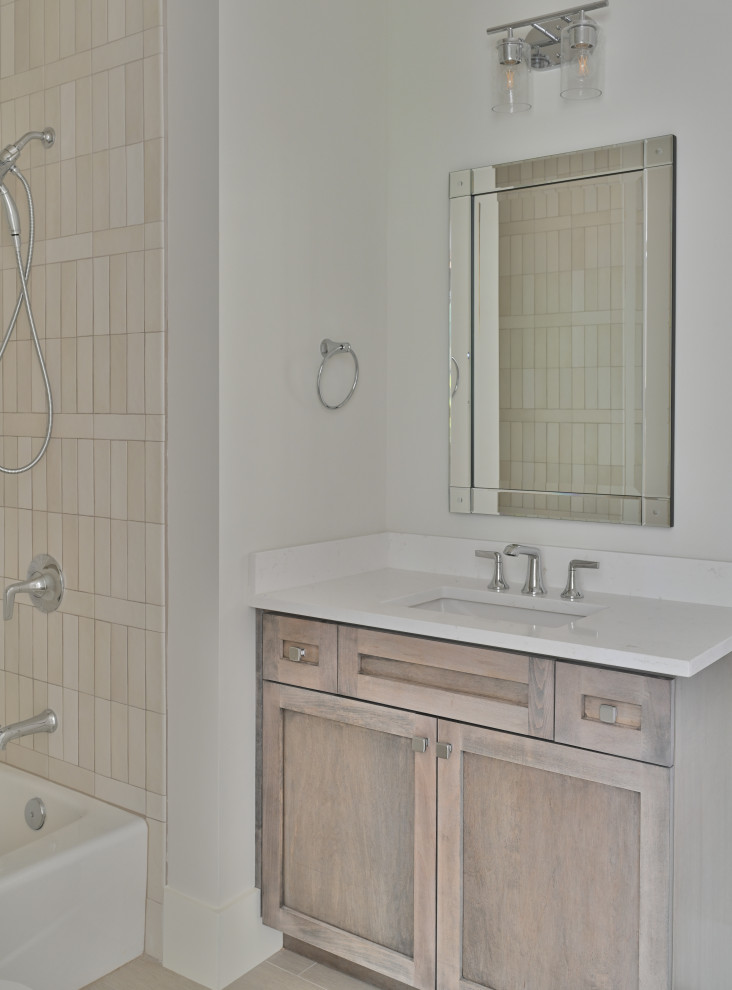 Example of a transitional bathroom design in Atlanta