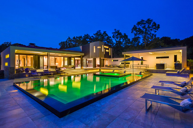 Contemporary Pool trendy-pool