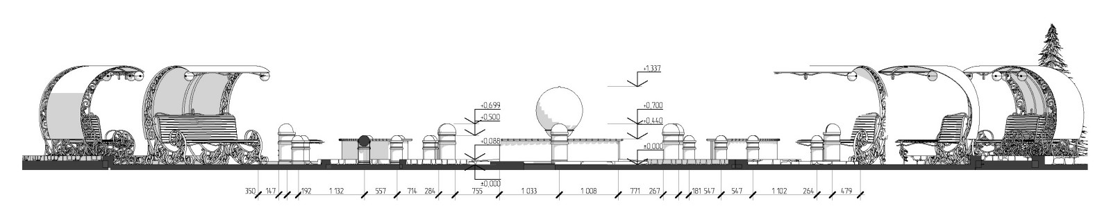 Эскиз -концепт фонтан "Роза ветров"