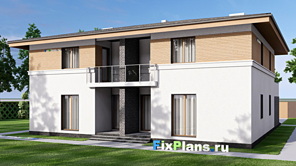 Проект двухэтажного дома 16х17 м S317м2 F-16667