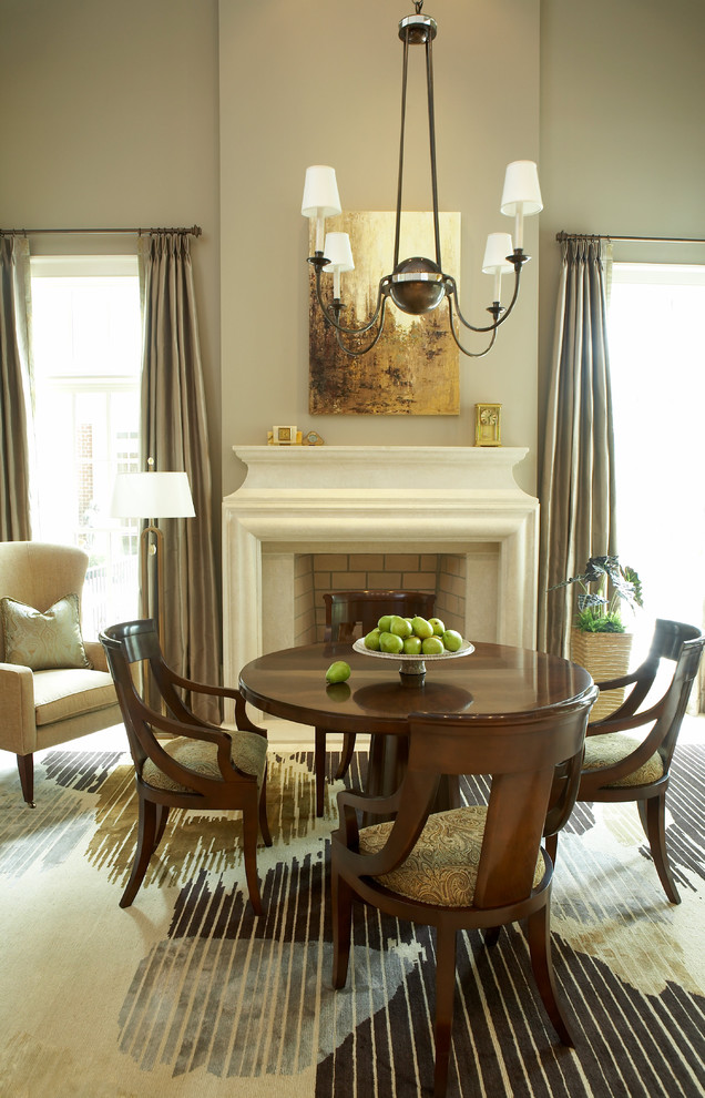 Inspiration for a traditional dining room in Atlanta.