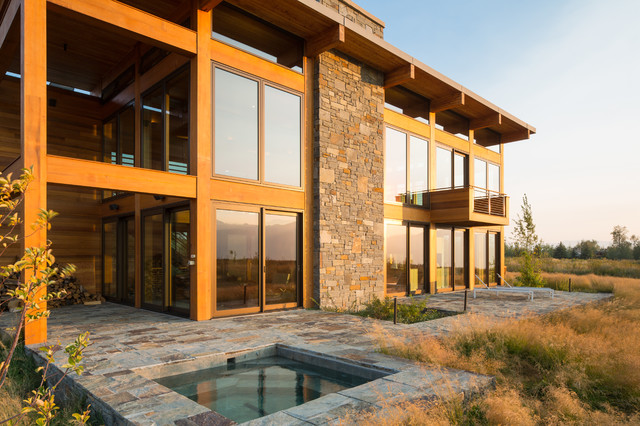 Teton House trendy-hus-og-facade