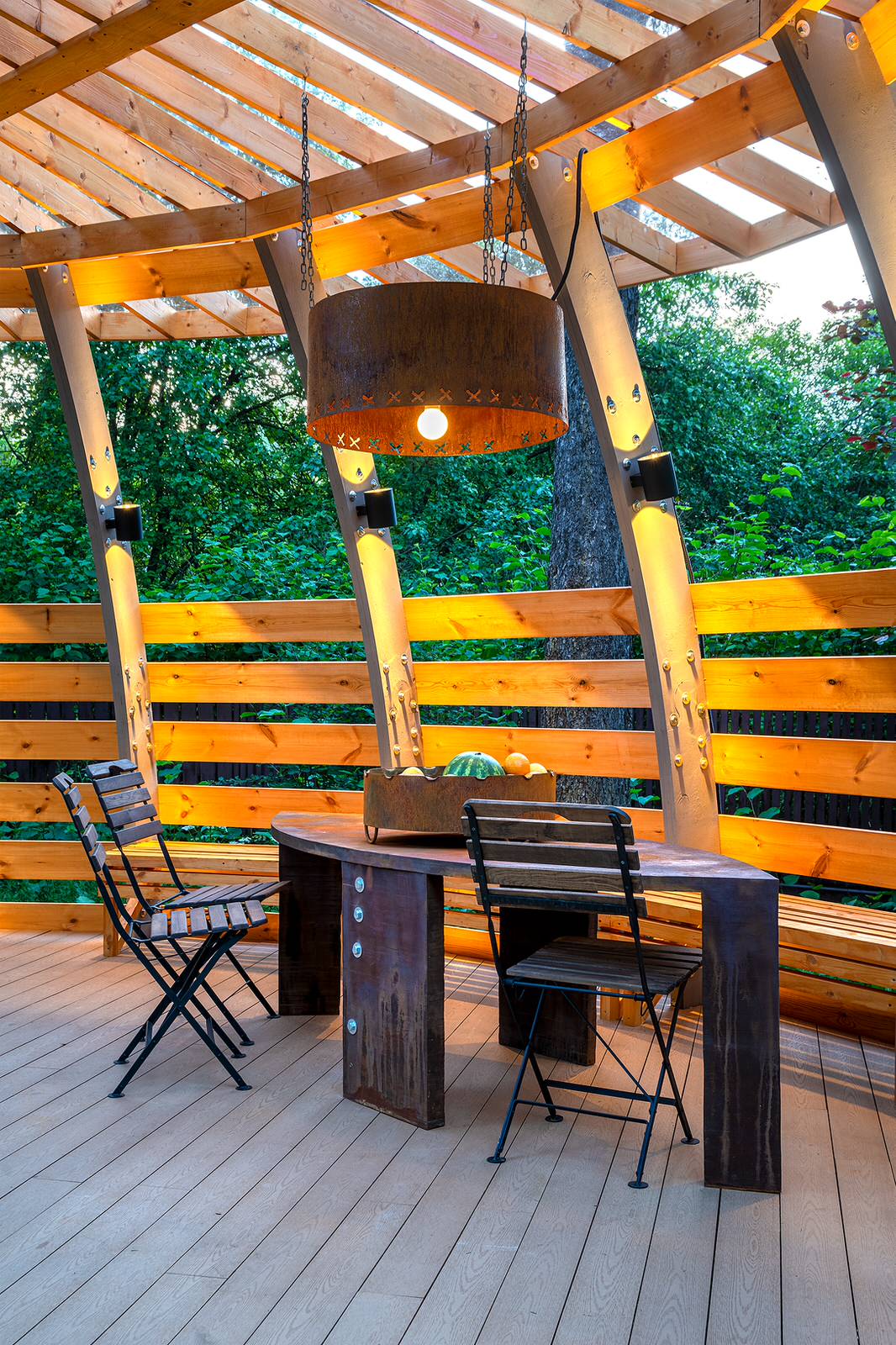 Необычная веранда (и терраса) к Необычному Дому (проект "Фазенда-лайф")