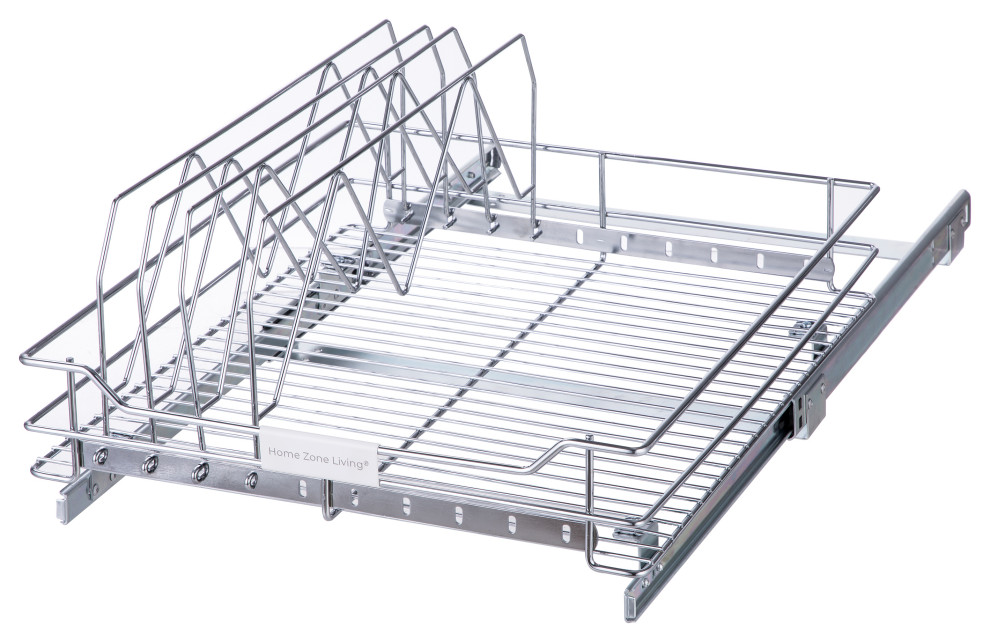 Home Zone Living Pull Out Drawer Organizer, 17 in. W x 20 in. D Modern Pantry And
