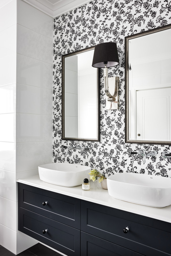 シドニーにあるトランジショナルスタイルのおしゃれな浴室の写真