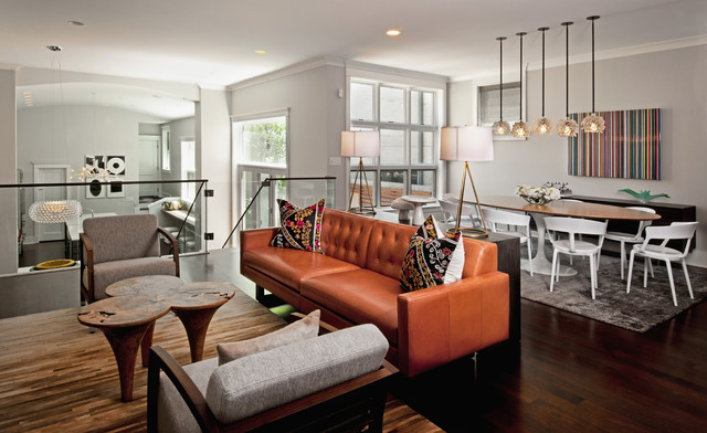 Bucktown Renovation contemporary-family-room