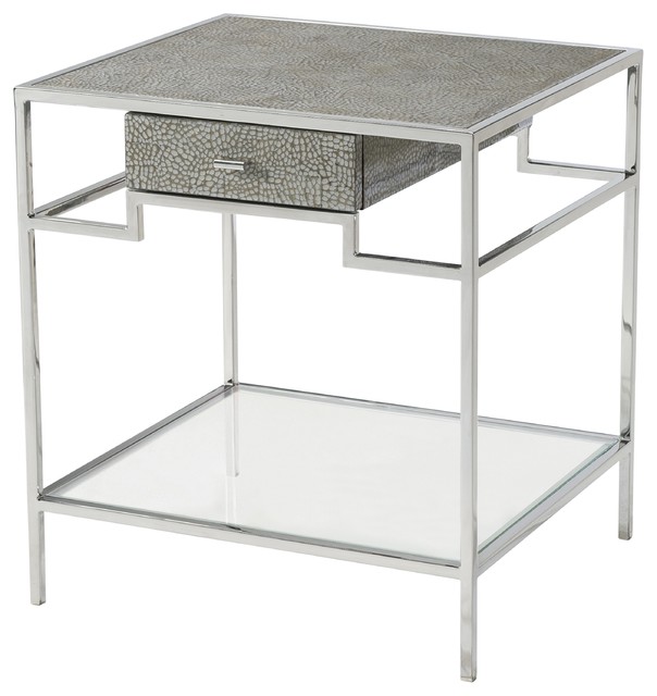 Modern Stainless Steel Accent Table Contemporary Side Tables And