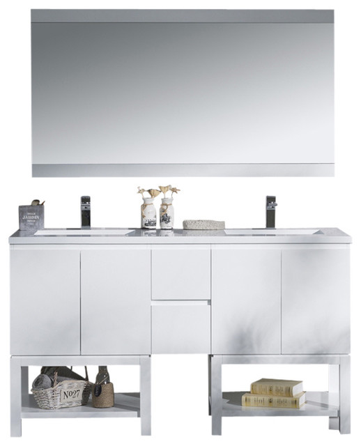 vanity emmet 60" with double sink integrated solid surface top vanity emmet 60" with double sink integrated solid surface top
