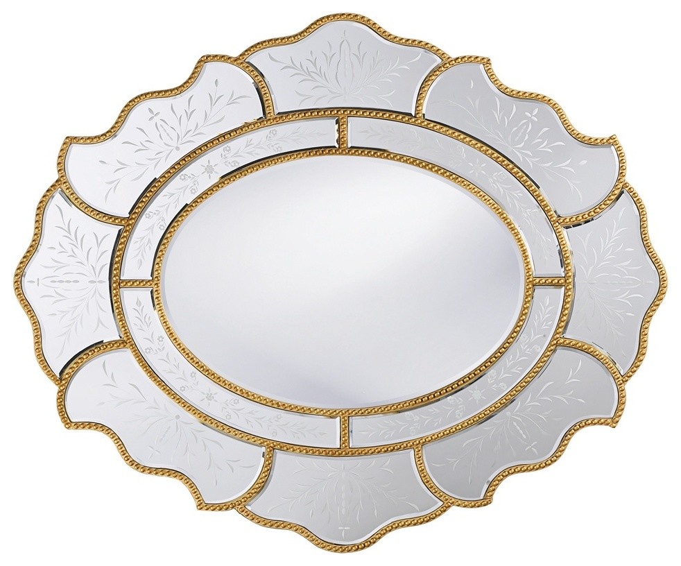 Trevian Antique Gold Mirror