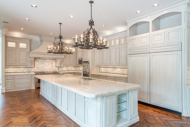 Taj Mahal Quartzite Kitchen Dallas Traditional Kitchen