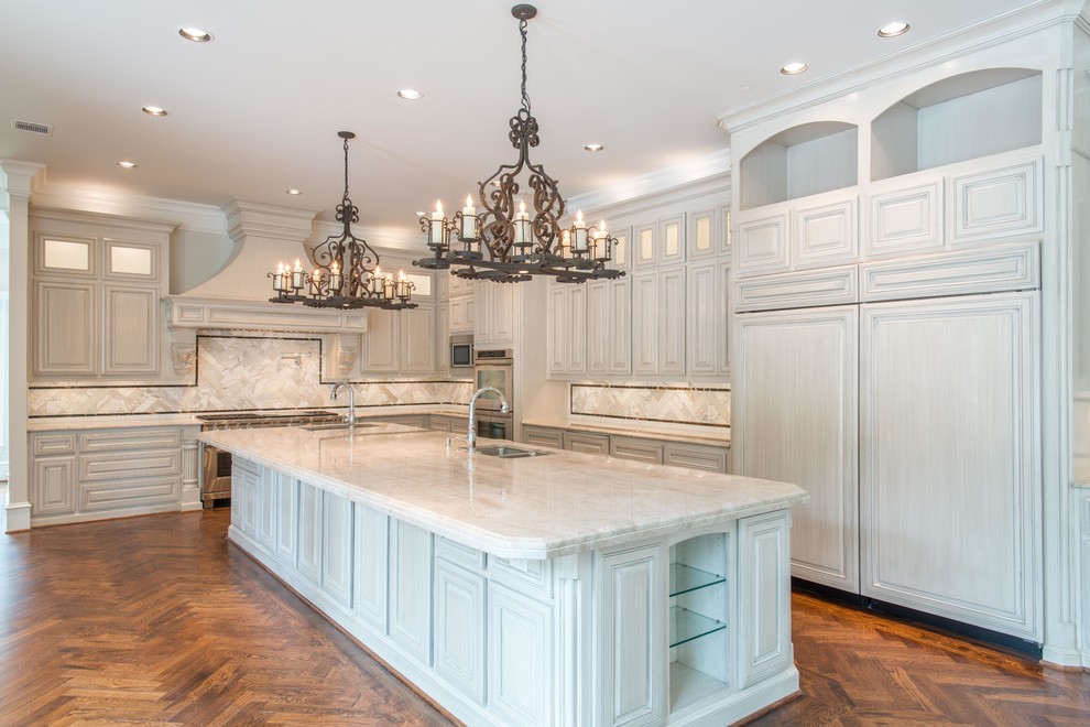 Taj Mahal quartzite kitchen Dallas Traditional Kitchen Dallas