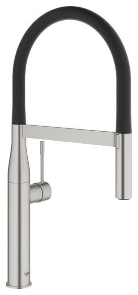 Grohe 30 295 Essence 1.75 GPM 1 Hole Pull Out Kitchen Faucet - SuperSteel