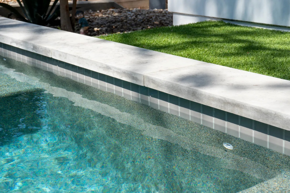 Lap Pool Inlay Tile Texas Tiny Pools: Timberline Pool Waterline - Modern - Pool - Austin ...