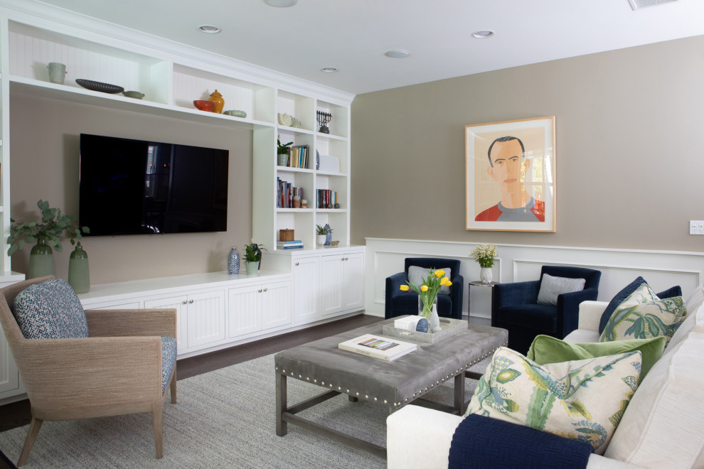 Modern Farmhouse - Encino - Farmhouse - Family Room - Los Angeles - by ...