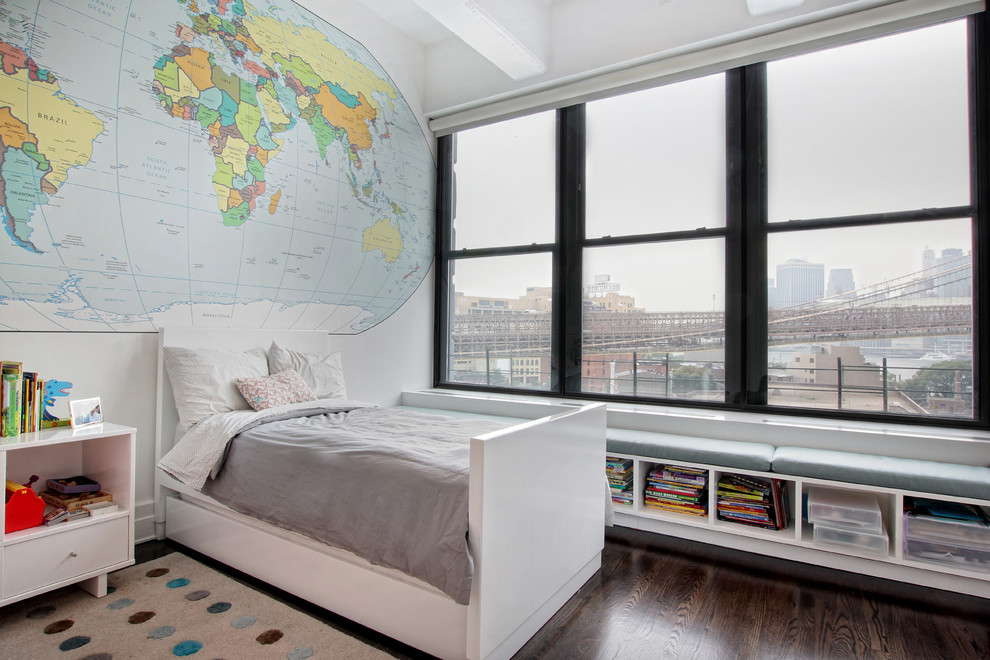 Contemporary Loft Interior Design + Renovation, Kids Bedroom, DUMBO ...