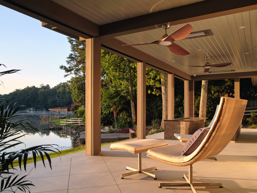 This is an example of a beach style verandah in Atlanta.