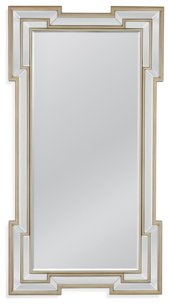 Bassett Mirror Mdf Gardner Floor Mirror With Gold M4596EC