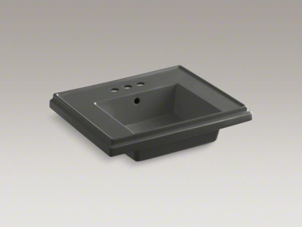 KOHLER Tresham(R)24" pedestal bathroom sink basin with 4" centerset faucet holes