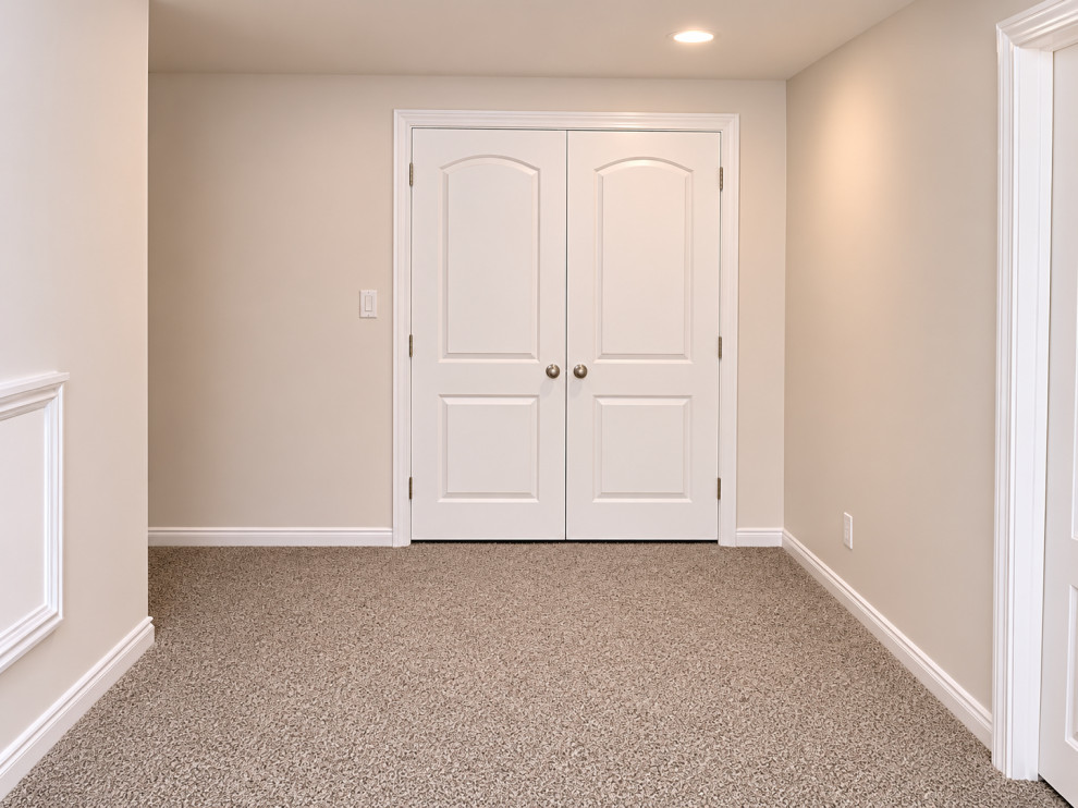 Ann Arbor - Finished Basement, Bar, Bathroom, Stone Fireplace & Custom Dry Sauna
