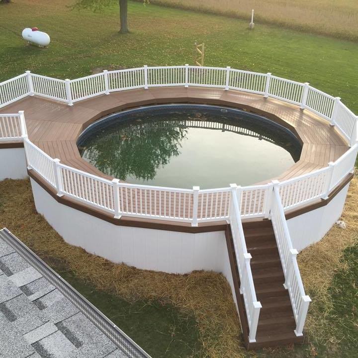 Deck - large backyard deck idea with no cover