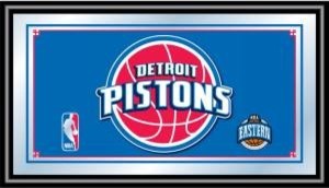 Detroit Pistons NBA Framed Logo Mirror