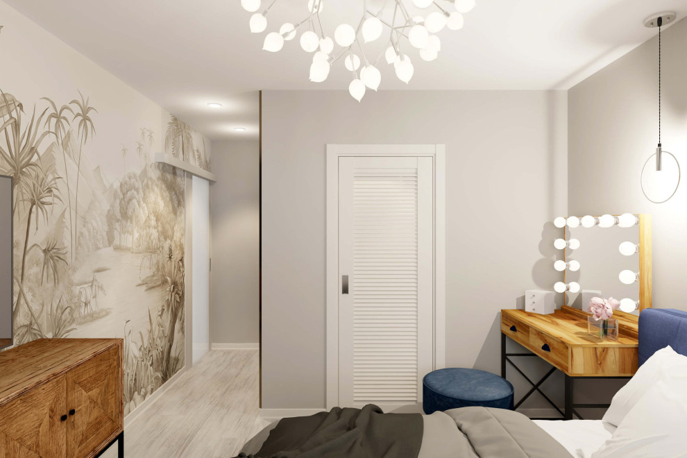 Трехкомнатная квартира 78 м2 в современном стиле, в доме серии П-44