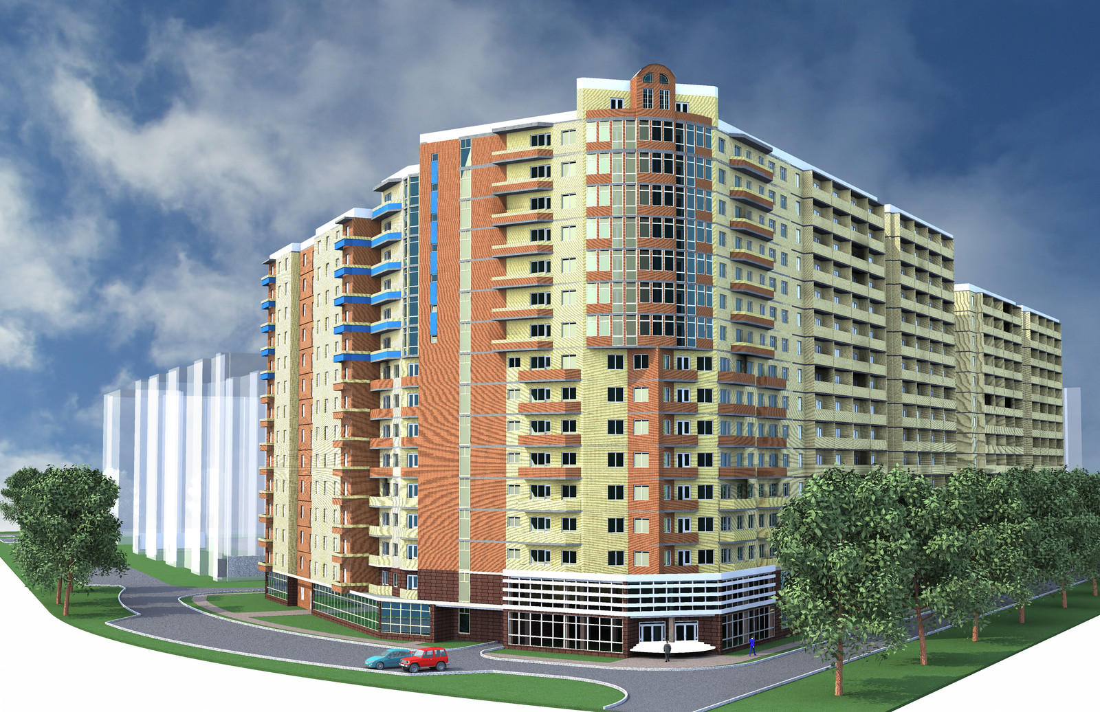 Жилой дом в микрорайоне Запад