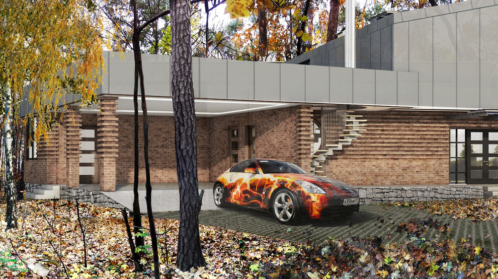 Эскизный проект индивидуального жилого дома в Велегож - парк 2 Тульской области