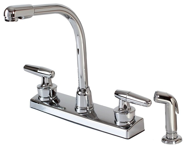 Hardware House 12 1927 2 Handle Hi Rise Kitchen Faucet With Spray Hardware House 12 1927 2 Handle Hi Rise Kitchen Faucet With Spray