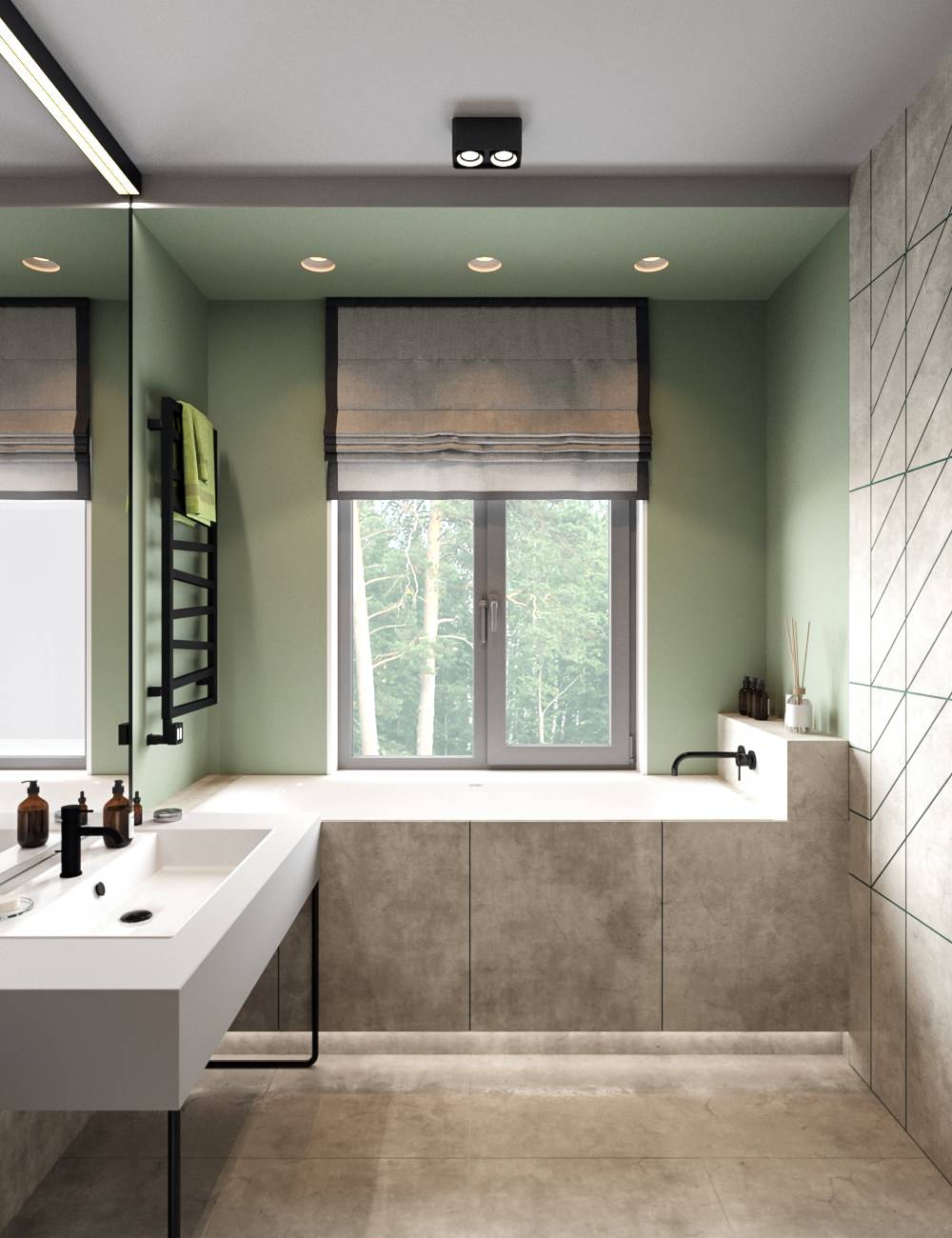 Дача Лаки Парк, ванная