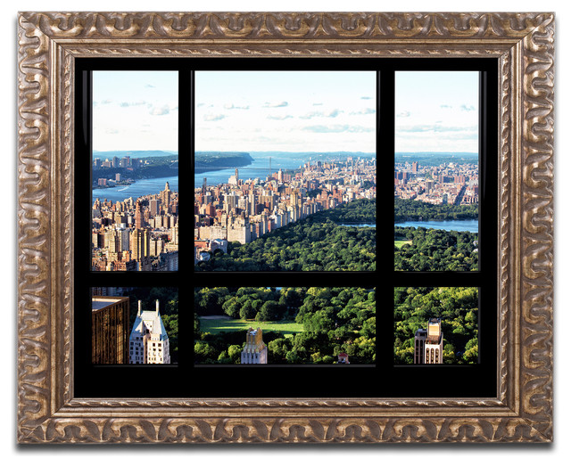 NEW YORK CENTRAL PARK Spring Painting Giclee Canvas Signed 16x20/" by Artist