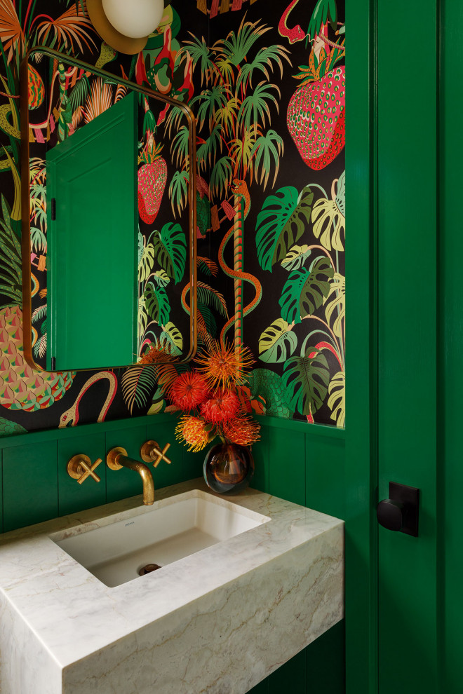 East Bay Hills Remodel & ADU - Midcentury - Powder Room - San Francisco ...