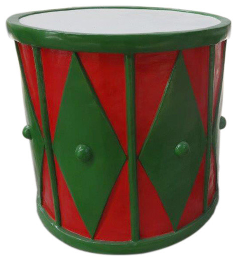 2' Red And Green Drum