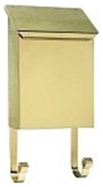 QualArc Provincial Collection Vertical Mailboxes in Smooth Polished Brass