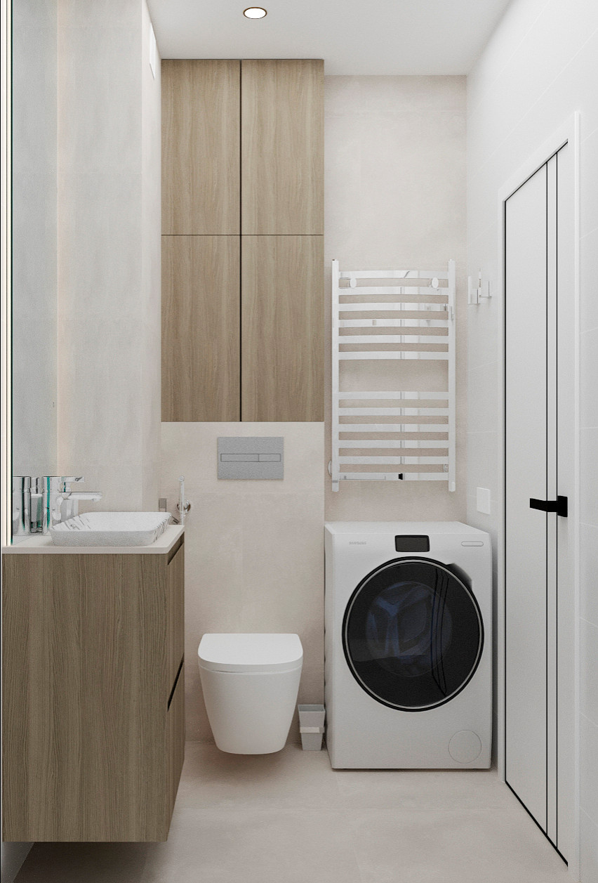 Природный минимализм. Дизайн 3-х комнатной квартиры.