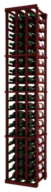 Vercua Wine Rack, Redwood and Mahogany