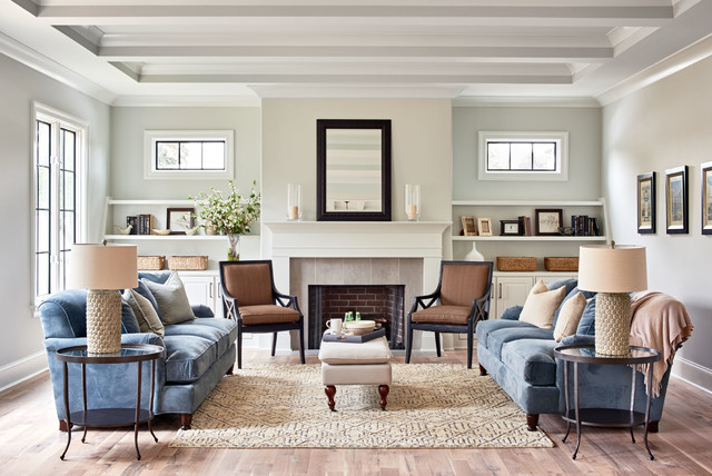 Houzz Small Living Room With Fireplace