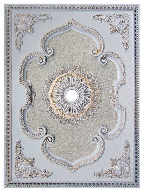 Artistry Lighting Ceiling Medallion Rectangle Collection Antique White