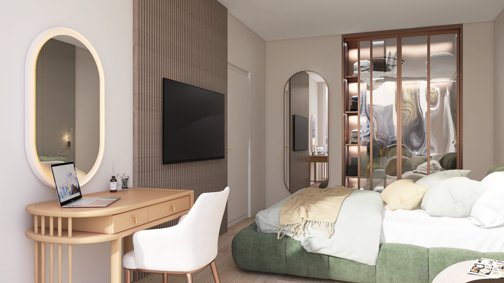 Спальня в небоскребе