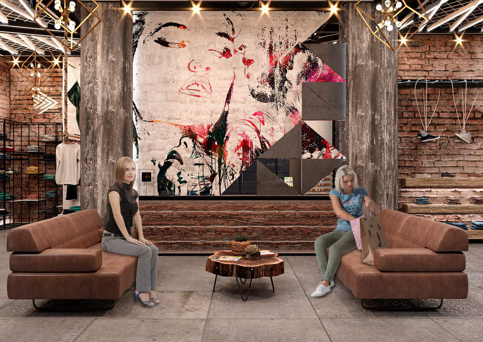 Магазин одежды в стиле лофт